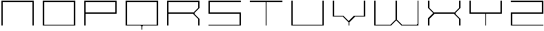 SB Raster Line Extra Wide otf (400) Font UPPERCASE