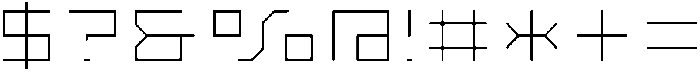 SB Raster Line Medium otf (500) Font OTHER CHARS