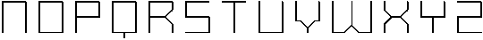 SB Raster Line Semi Condensed otf (400) Font LOWERCASE