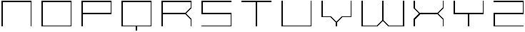 SB Raster Line Wide otf (400) Font UPPERCASE