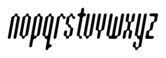 SB Byte Italic Font LOWERCASE