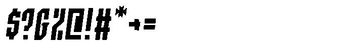 SbB Certiphica Extra Narrow Bold Italic Font OTHER CHARS