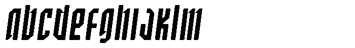 SbB Certiphica Extra Narrow Bold Italic Font UPPERCASE
