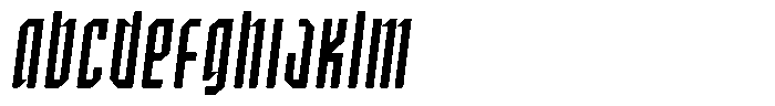 SbB Certiphica Extra Narrow Medium Italic Font UPPERCASE