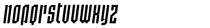 SbB Certiphica Extra Narrow Medium Italic Font LOWERCASE