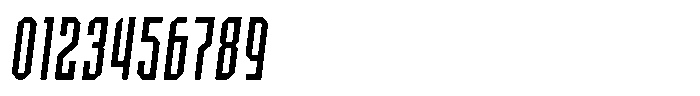 SbB Certiphica Extra Narrow Regular Italic Font OTHER CHARS