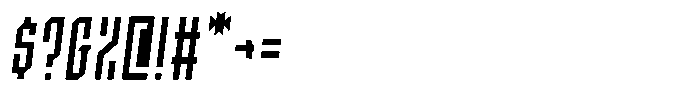 SbB Certiphica Extra Narrow Regular Italic Font OTHER CHARS