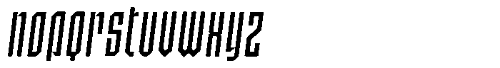 SbB Certiphica Extra Narrow Regular Italic Font UPPERCASE