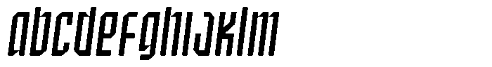 SbB Certiphica Narrow Medium Italic Font UPPERCASE