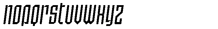 SbB Certiphica Narrow Regular Italic Font UPPERCASE