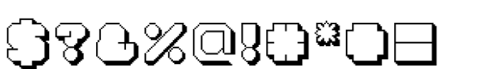 SbB Diskette Shadow Font OTHER CHARS