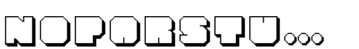SbB Diskette Shadow Font LOWERCASE