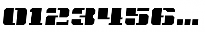 SbB Intermodal Stencil F Italic 5 Font OTHER CHARS