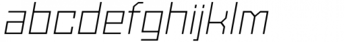 SbB Powertrain Extra Light Italic Font LOWERCASE