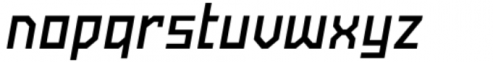 SbB Powertrain Extra Narrow Semibold Italic Font LOWERCASE