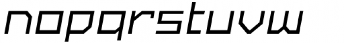 SbB Powertrain Extra Wide Medium Italic Font LOWERCASE
