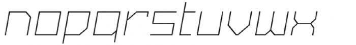SbB Powertrain Extra Wide Thin Italic Font LOWERCASE
