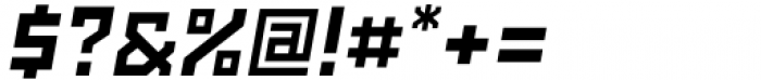 SbB Powertrain Narrow Extra Bold Italic Font OTHER CHARS