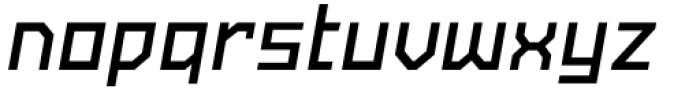 SbB Powertrain Narrow Semibold Italic Font LOWERCASE