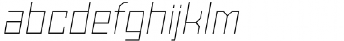 SbB Powertrain Narrow Thin Italic Font LOWERCASE
