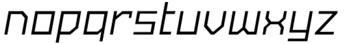 SbB Powertrain Regular Italic Font LOWERCASE