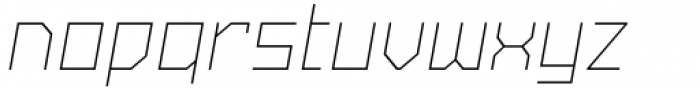 SbB Powertrain Thin Italic Font LOWERCASE