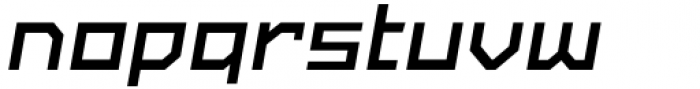 SbB Powertrain Wide Bold Italic Font LOWERCASE