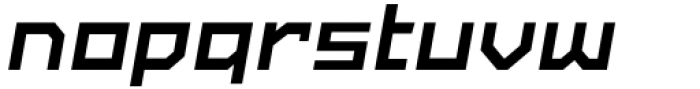 SbB Powertrain Wide Extra Bold Italic Font LOWERCASE