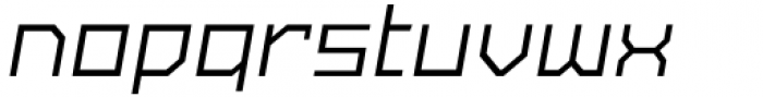SbB Powertrain Wide Italic Font LOWERCASE