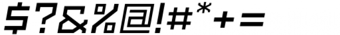 SbB Powertrain Wide Semibold Italic Font OTHER CHARS