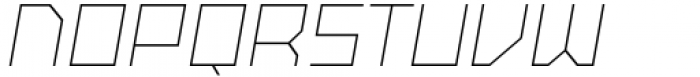 SbB Powertrain Wide Thin Italic Font UPPERCASE