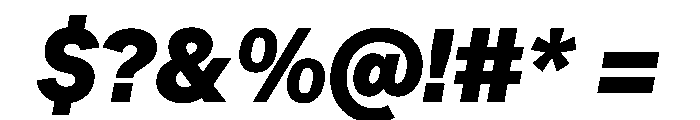 SBArticulate BlackItalic Font OTHER CHARS