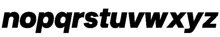 SBArticulate BlackItalic Font LOWERCASE