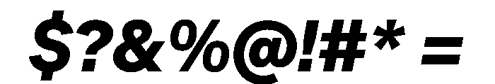 SBArticulate HeavyItalic Font OTHER CHARS