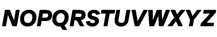 SBArticulate HeavyItalic Font UPPERCASE