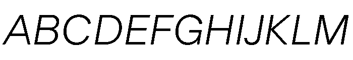 SBArticulate LightItalic Font UPPERCASE