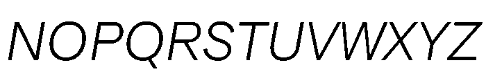SBArticulate LightItalic Font UPPERCASE