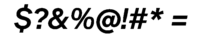 SBArticulate MediumItalic Font OTHER CHARS