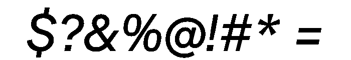 SBArticulate RegularItalic Font OTHER CHARS