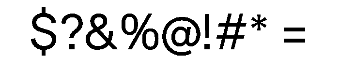 SBArticulate Screen Font OTHER CHARS