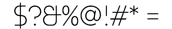 SBFurnir Thin Font OTHER CHARS