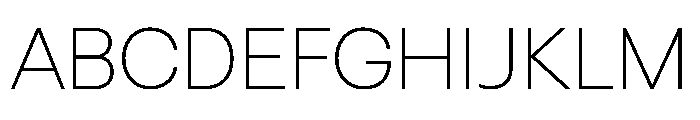 SBFurnir Thin Font UPPERCASE