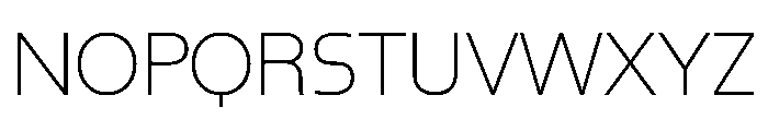 SBFurnir Thin Font UPPERCASE