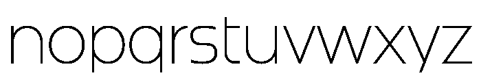 SBFurnir Thin Font LOWERCASE