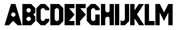 SBObskur Plakat Font UPPERCASE