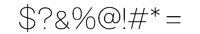 SBReimannStd Thin Font OTHER CHARS