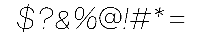 SBReimannStd ThinItalic Font OTHER CHARS