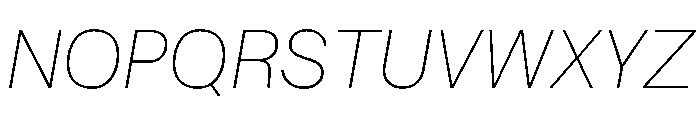 SBReimannStd ThinItalic Font UPPERCASE