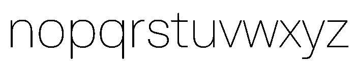 SBReimannStd Thin Font LOWERCASE