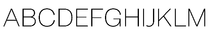 SBViadukt ExtraLight Font UPPERCASE